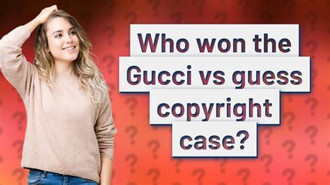 guess x gucci|gucci vs guess copyright case.